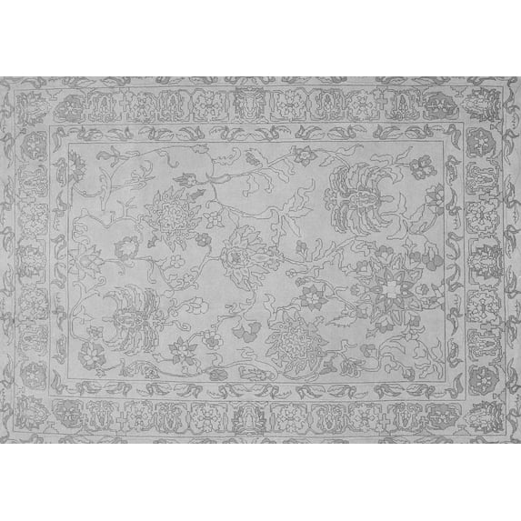 Ahgly Company Indoor Rectangle Persian Gray Traditional Area Rugs, 3' x 5'