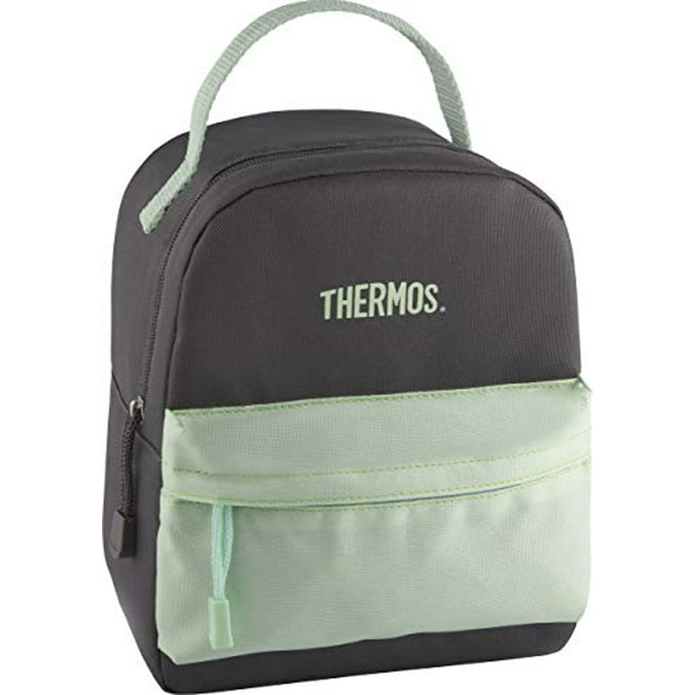 Thermos Mini Bag, Gray/Mint insulated lunch tote, one size