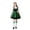 Green, variant on Halloween Clothes Girls Halloween Party Fancy Outfit Bavarian Oktoberfest Traditional Dress Kids German Festival Fashion Casual Hot Pink,9-10 Years