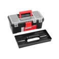 thumbnail image 4 of Caja organizadora de herramientas con bandeja extraíble y tapa transparente, caja de herramientas para pesca, para tornillos, piezas pequeñas,, 4 of 8