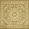 thumbnail image 1 of Unique Loom Versailles Collection Traditional Classic Medallion Floral Motif Area Rug (8' 0 x 8' 0 Square, Green/ Ivory), 1 of 1