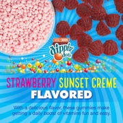 Dippin Dots Collagen + Vitamin C Pectin Gummies for Immune Support, Hair, Skin, and Nails, Strawberry Sunset Creme Flavor, 60 Count