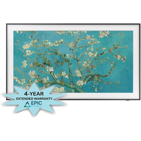 SAMSUNG QN55LS03BAFXZA 55" The Frame 4K UltraHD Smart QLED TV with an Additional 4 Year Coverage by Epic Protect (2022)(USED)