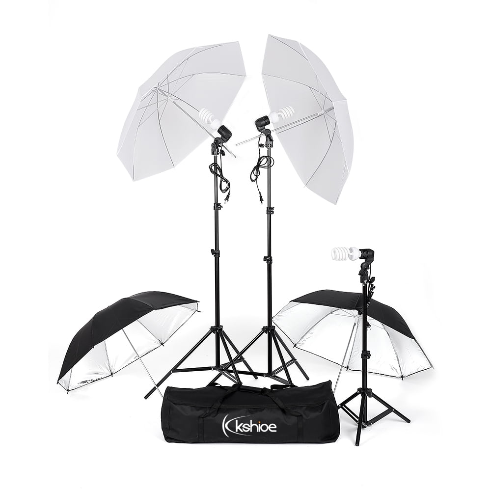 Zimtown 3 Lighting Stand Photography Photo Studio and 4 Umbrella
