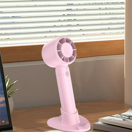 

Desk Fan Handheld Small Fan Portable Adjustable Mini Bladeless Turbine Rechargeable Fan Summer Artifact With Long Battery Life For Indoor Outdoor Travelling Father s Day gifts for Library