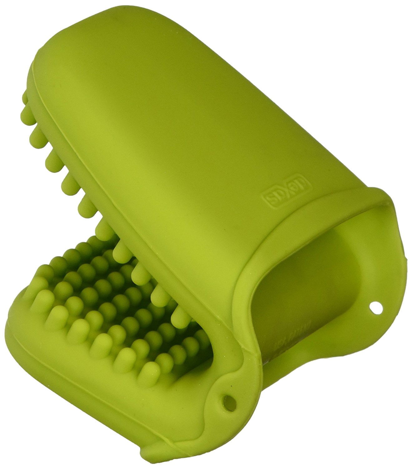 Mini Silicone Oven Mitt with Raised Nibs, Green, Mini mitt is specially