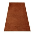 thumbnail image 2 of Abomination Orange Striped Polyester Area Rugs for Living Room Jacquard Textured Modern Rugs Soft Geometric Rug for Bedroom Mid Century Washable Rug Non-Slip Bohemian Perfect for Dining Room Office, 2 of 7