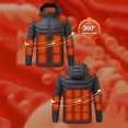 thumbnail image 5 of DAFPZW Mens Heated Jacket Multiple Heating Zones Coat with 3 Heating Levels for Men Women for Winter Outdoor, 5 of 9