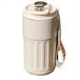 thumbnail image 1 of 450ML Smart ThermosBottle de Café con Temperatura LED Digital Térmica de Acero Inoxidable con Vaso Frascos Portátiles,D, 1 of 5