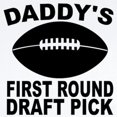 thumbnail image 2 of CafePress - Daddys First Round Draft Pick Football Body Suit - Long Sleeve Cotton Baby Bodysuit, 2 of 4
