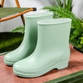 thumbnail image 5 of NOKIO Ladies Waterproof Boots Women'S Trendy Waterproof Rubber Booties Women's Rain Slip Casual Shoes Short Ankle Boots Outdoor Fashion Women's Casual Shoes Women'S Foldable Rain Boots, 5 of 5