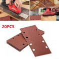 thumbnail image 4 of 20pcs Sandpaper Sanding Sheets 1/3 Punched Hook&Loop Mixed Grits 80/120/180/240, 4 of 5