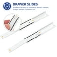 thumbnail image 4 of 2pcs Heavy Duty Miniature Drawer Slide Extended Drawer Slide Furniture Supply, 4 of 8