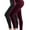 2PACK - Black/Burgundy, variant on MixMatchy Women's Soft Fleece Lined High Waist Solid Leggings