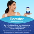 thumbnail image 4 of Florastor Probiotic and Prebiotic Gummies with Vitamin B12, Digestive Support, 56 ct, 4 of 8