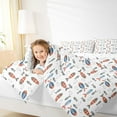 thumbnail image 4 of Homewish Rustic Bohemain Fish Bedding Comforter Set,Country Farmhouse Cabin Twin Comforter Sets,White Orange Bedding Set For Boys Kids,Breathable Home Decor Reversible,2 Pieces, 4 of 8