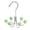 Multicolor, variant on Melvexa 6 Hook Hanger Stainless Steel Wardrobe, Space Saving Closet Organizer, for Hanging Belts Scarves Ties Underwear, White