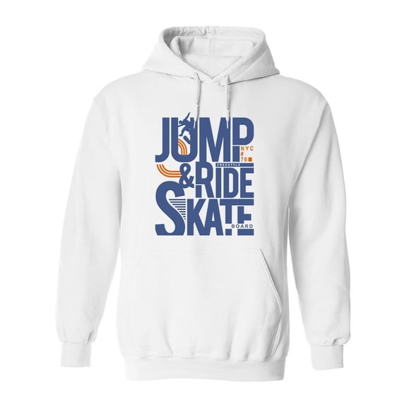 Jump And Ride Hoodie Men -Image by Shutterstock, Male Small