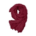thumbnail image 2 of Hkoxplj Soft Cotton Blend Crinkle Scarf Lightweight Fashion Shawl Wrap for Women Men Summer Travel Head Scarf Versatile Breathable Solid Color Scarf Perfect for Outdoor and Daily Wear, 2 of 7