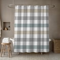 thumbnail image 4 of Creative Products Gray Blue Chunky Stripes 71x74 Shower Curtain, 4 of 7