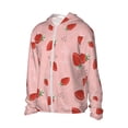 thumbnail image 2 of Fotbe Cute Strawberry C Men's Women's UPF 50+ Sun Protection Jacket Hooded Cooling Shirt with Pockets Hiking Outdoor Performance-3X-Large, 2 of 9