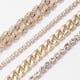 thumbnail image 5 of Conjunto De Pulseras De Cadena Gruesa De Hip-Hop Para Mujer, Pulsera Con Abalorio De Diamantes De Imitación Brillantes, Cadena De Mano, Pulsera De Cristal seitruly AP006775-02, 5 of 6