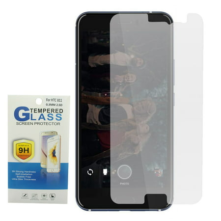 Insten 0.33mm Clear Tempered Glass Screen Protector Guard Film for HTC (Htc U11 Best Screen Protector)