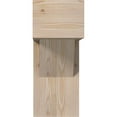 thumbnail image 2 of Ekena Millwork 7 1/2"W x 18"D x 18"H Traditional Block Smooth Bracket w/ Offset Brace, Douglas Fir, 2 of 25