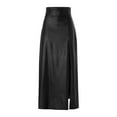 thumbnail image 3 of Vedolay Mini Skirt Women's Boho Elastic High Waist Pleated A-line Ruffle Lace Trim Tiered Midi Maxi Skirt with Pockets,Black S, 3 of 5
