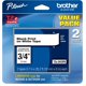 thumbnail image 1 of BROTHER - Genuina, TZE2412pk, paquete de 2 cintas para etiquetas, fuente negra sobre etiqueta blanca, TZe241 Brother NA, 1 of 6