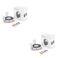thumbnail image 3 of sweethay Soportes de altavoz inteligente para sala de estar con tornillos Caja de sonido Soporte de montaje en pared Soporte colgante Piezas de Blanco 1 pezzo 2piezas, 3 of 6