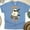 CarolinaBlue, variant on Creep It Real Ghost Graphic Tee | Funny Cute T-Shirt for Women, Black, Size M