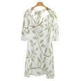 thumbnail image 6 of Elegant Olive Leaf Pattern Dress Summer Dresses Woman Street Style Big Size Casual Dress, 6 of 9