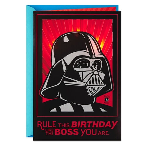 star wars darth vader rule the day musical light up birthday card walmart com