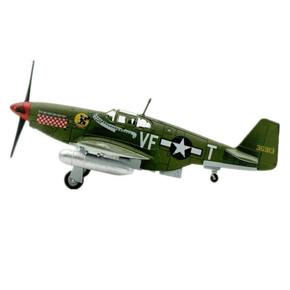 Estbridg 1/72 Scale US P51 Mustang Fighter Plane Model Metal Fighter Military Static Display Model Toys
