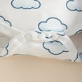 thumbnail image 4 of NOLDARES Newborn Baby Girl Fall Winter Outfit Long Sleeve Ribbed Romper Heart Print Pants Headband 3Pcs Set(Sky Blue,0-3 M), 4 of 9