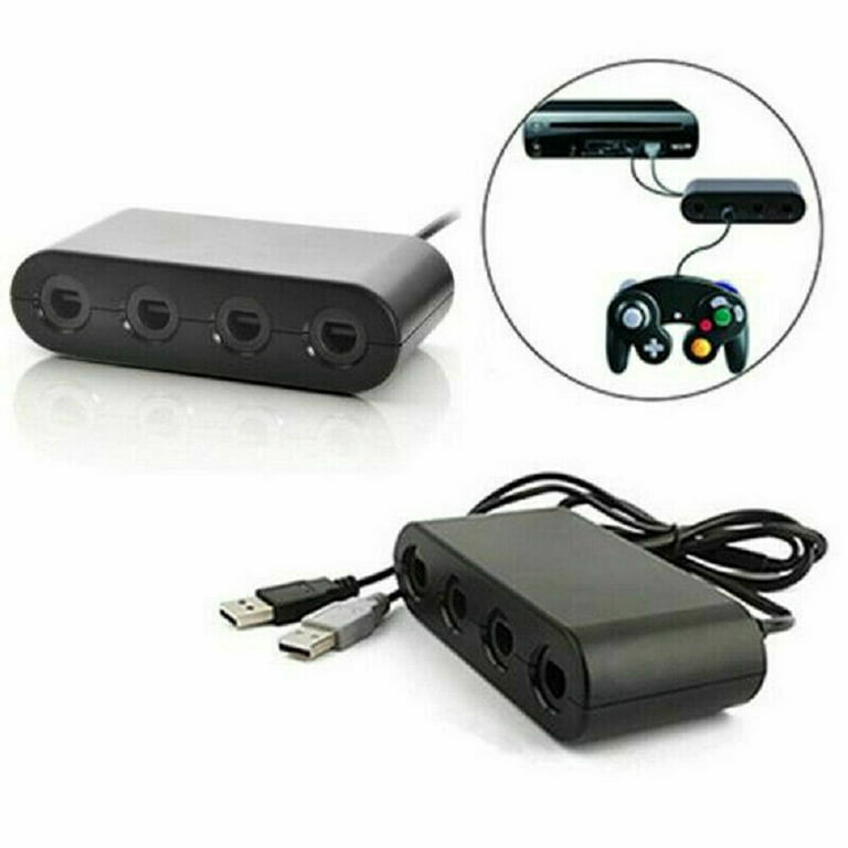 Adaptateur de manette Nintendo GameCube pour Wii U et PC avec 4