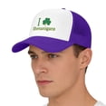 thumbnail image 7 of St. Patrick's Day Baseball Cap, I Love Shenanigans Shamrock Print Trucker Hat, Adjustable Snapback Cap for Parade, Pub Crawl, Irish Festival, Funny Novelty Hat for Men and Women-Purple, 7 of 7