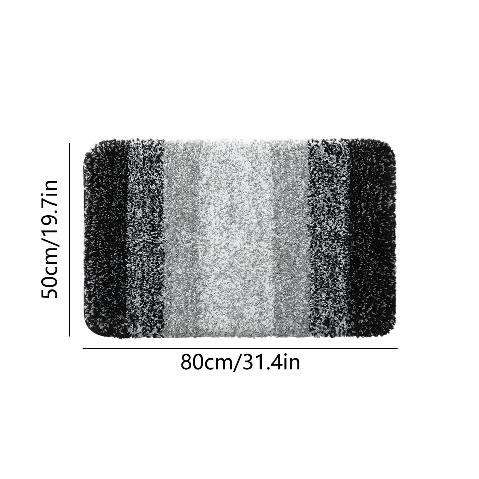 Under $5! InsCrazy Bathroom Rugs Bedroom Mat Flocking Carpet Plushes Rug Bathroom Absorbent Non-Slip Mats Kitchen Foot Mats Machine Wash Bathroom Rugs for Bedroom Bath Tub 20" x 30"