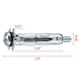 thumbnail image 5 of 25 piezas M4x32mm anclajes de yeso Metal placa de yeso cavidad fijaciones de pared anclajes de anclajes de pared seca para techos de yeso DYNWAVEMX anclajes de pared, 5 of 8
