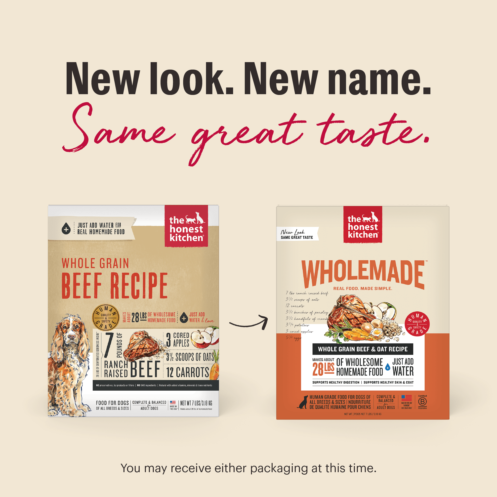 The Honest Kitchen Verve: Natural Human Grade Dehydrated Dog Food, Beef & Organic Grains, 10 lbs (Makes 40 lbs)