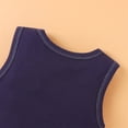 thumbnail image 4 of Mikilon Newborn Infant Baby Boys Girls Letter Cartoon Sleeveless Romper Clothes Baby Clothes for Girls 6-9 Months Blue 2023 Deal, 4 of 9