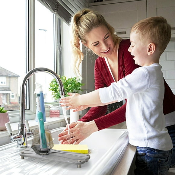 Vaidha Household Sink With Groove, Stainless Steel Foot With Rubber Bottom, Absorbent Stone Used For Washing Soap, Brush And Toilet In Modern Families