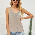 thumbnail image 2 of IROINNID Women's Casual Leisure Solid Color Minimalist Knitting Camisole V-Neck Tank Tops Spring Saving Sale, 2 of 2