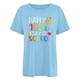 thumbnail image 4 of Fiudx Ropa de Mujer Camiseta Escolar para Mujer, Camiseta de Profesora de 100 Días, Camiseta Feliz de 100 Días, Impresión de Letras, Enseñanza, Manga Corta, 4 of 4