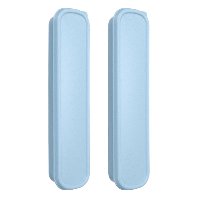 Uxcell 2 Pcs Port Utensilios de Viaje con Estuche, Caja de Cubiertos Portátil de 9.2"