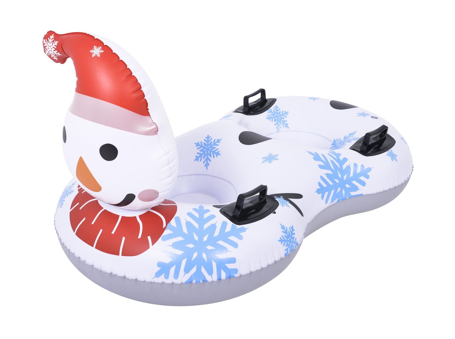 Pathfinder Unisex Inflatable Snowman Dual 2 person snow tube for ages 3 years +