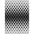 thumbnail image 1 of Ahgly Company Indoor Rectangle Patterned Charcoal Black Novelty Area Rugs, 6' x 9', 1 of 6