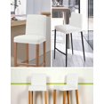 thumbnail image 5 of Sage Green Striped Bar Stool Covers Set of 4, Modern Abstract Art Geometric Stretch Washable Bar Chair Covers with Backs, Removable Pub Counter Height Chair Cover for Kitchen Dining Room Cafe, 5 of 7