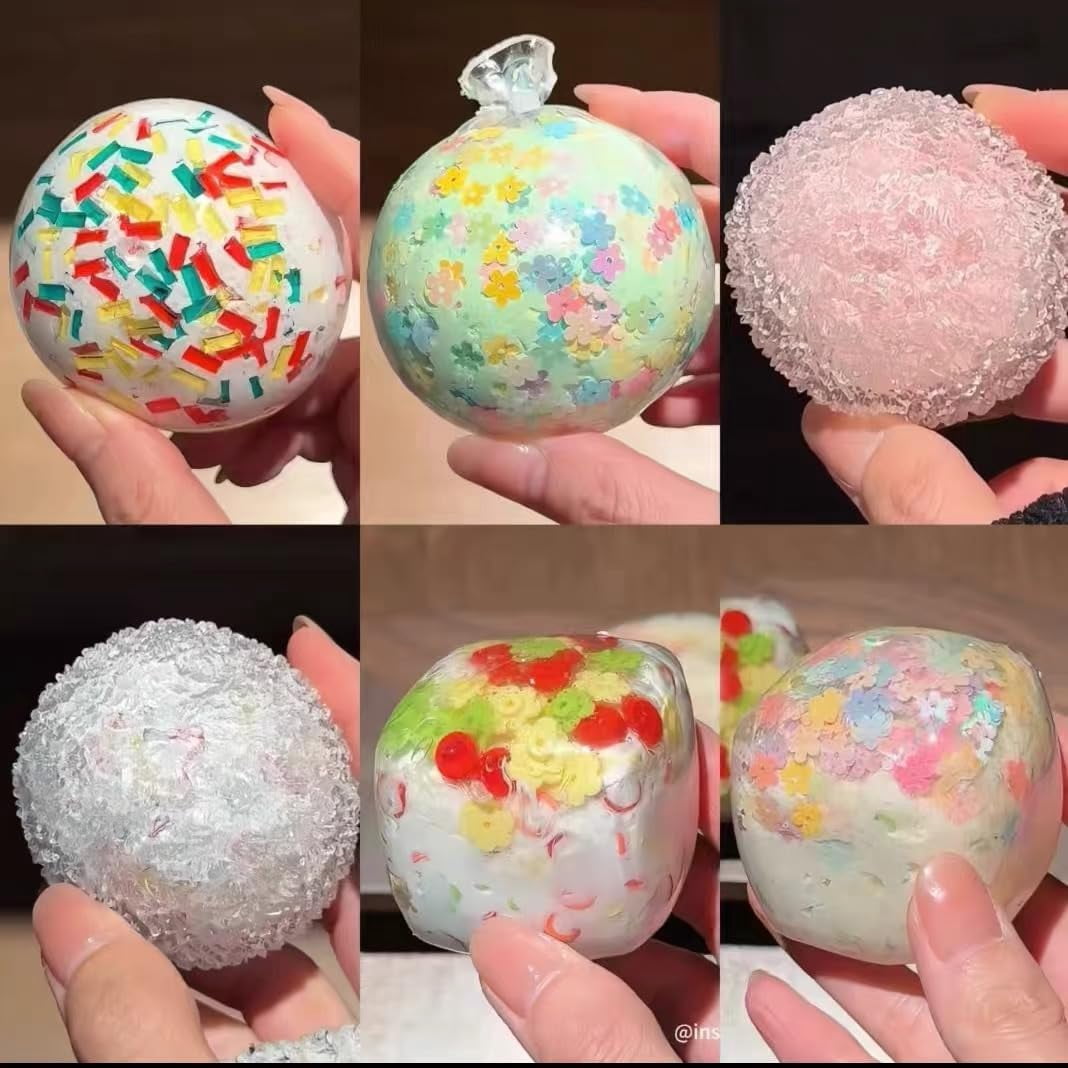 15CPS DIY Stress Ball Making Kit , Empty Stress Ball Skin with Expander & Vacuum Tool, Complete Squishy Maker Kit for Adults Kids